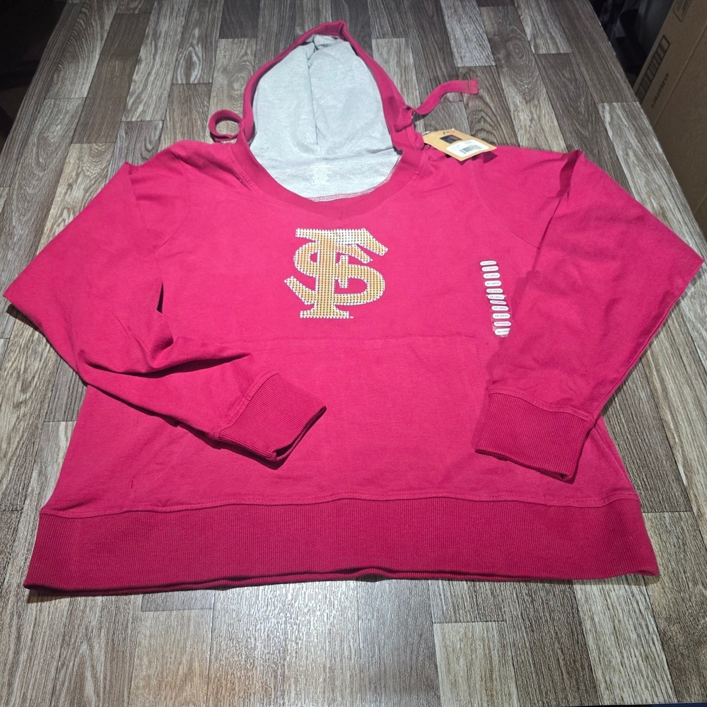 P2 Florida State Seminoles Hoodie NWT Plus Size 2XL‎ 18W-20W Maroon